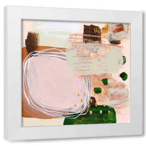 Floating Rose I White Modern Wood Framed Art Print by Wang, Melissa