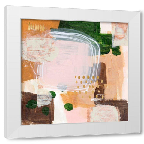 Floating Rose III White Modern Wood Framed Art Print by Wang, Melissa