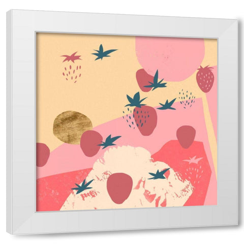Shortcake I White Modern Wood Framed Art Print by Green, Jacob