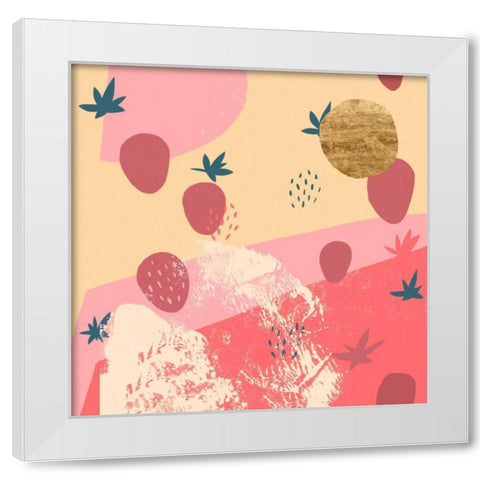 Shortcake II White Modern Wood Framed Art Print by Green, Jacob
