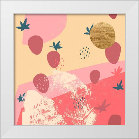 Shortcake II White Modern Wood Framed Art Print by Green, Jacob