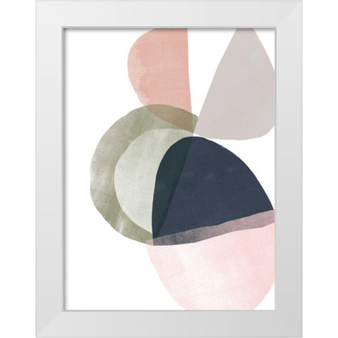 Encapsulate I White Modern Wood Framed Art Print by Vess, June Erica