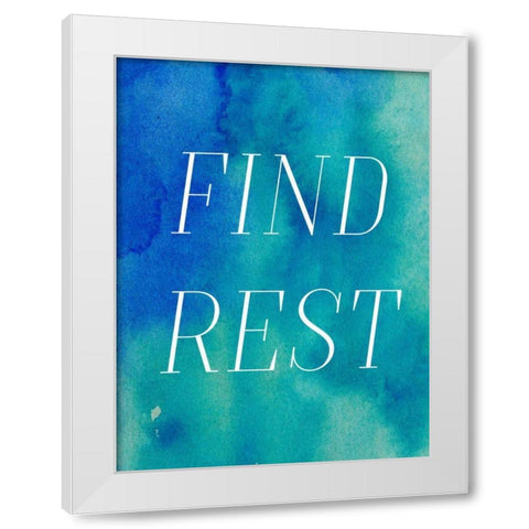 Finding Rest II White Modern Wood Framed Art Print by Sizemore, Natalie