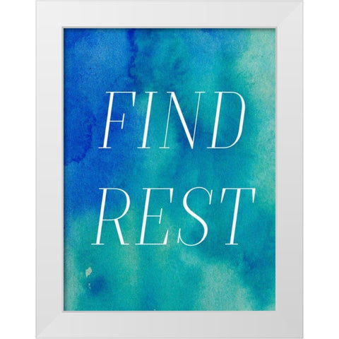 Finding Rest II White Modern Wood Framed Art Print by Sizemore, Natalie