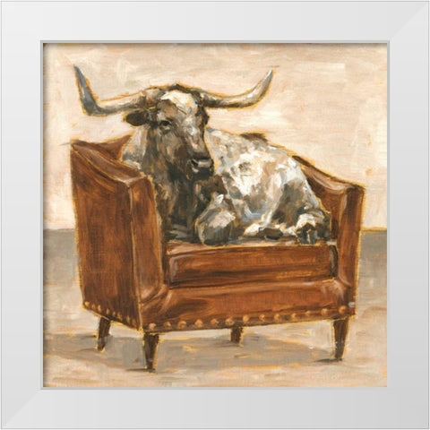 Refined Comfort III White Modern Wood Framed Art Print by Harper, Ethan