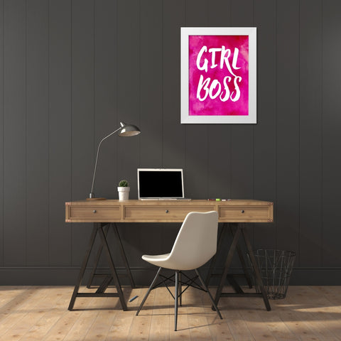 You Go I White Modern Wood Framed Art Print by Sizemore, Natalie