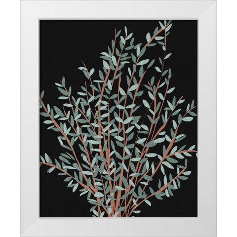 Gunni Eucalyptus I White Modern Wood Framed Art Print by Wang, Melissa