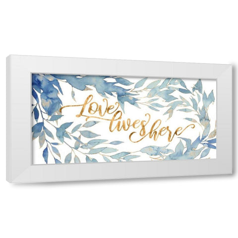 Glam Love I White Modern Wood Framed Art Print by Popp, Grace