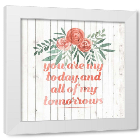 Sweet Wedding I White Modern Wood Framed Art Print by Popp, Grace