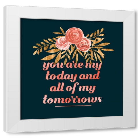 Glam Wedding II White Modern Wood Framed Art Print by Popp, Grace