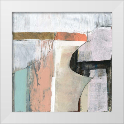 Sweet Collage I White Modern Wood Framed Art Print by Goldberger, Jennifer