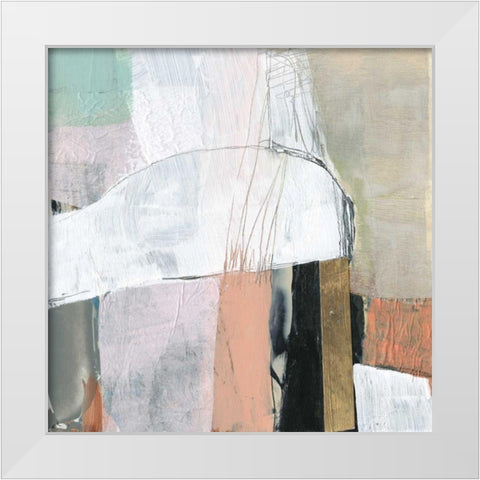 Sweet Collage II White Modern Wood Framed Art Print by Goldberger, Jennifer