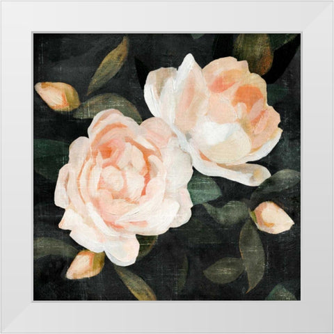 Soft Garden Roses II White Modern Wood Framed Art Print by Caroline, Emma
