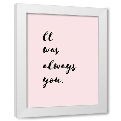 Moody Valentine II White Modern Wood Framed Art Print by Caroline, Emma