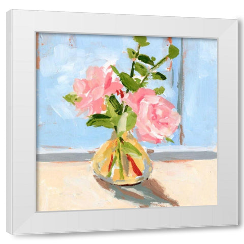 Looking Out the Window I White Modern Wood Framed Art Print by Wang, Melissa