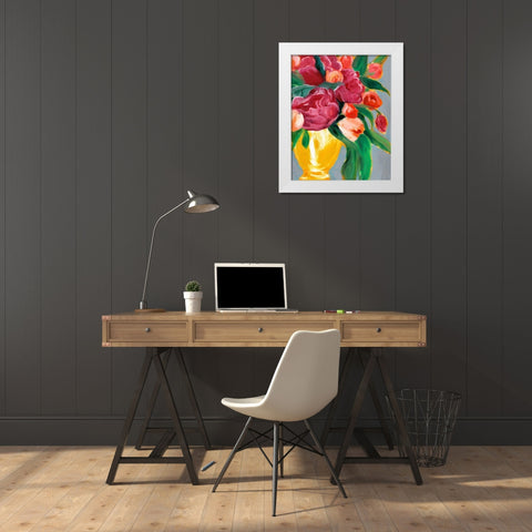 Plush Harvest II White Modern Wood Framed Art Print by Warren, Annie