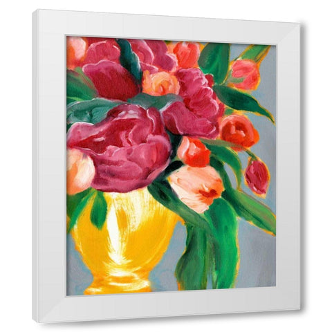 Plush Harvest II White Modern Wood Framed Art Print by Warren, Annie