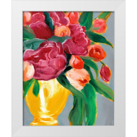 Plush Harvest II White Modern Wood Framed Art Print by Warren, Annie