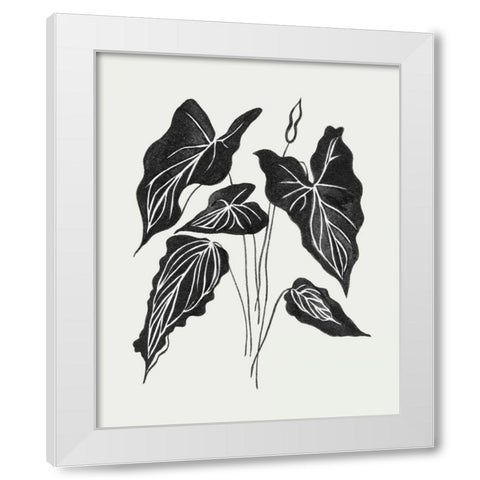 Leaving III White Modern Wood Framed Art Print by Wang, Melissa