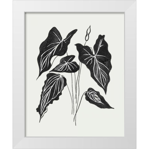 Leaving III White Modern Wood Framed Art Print by Wang, Melissa