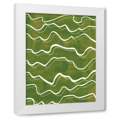 Lemongrass Mountain II White Modern Wood Framed Art Print by Wang, Melissa