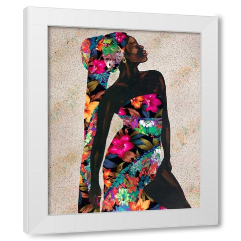 Woman Strong I White Modern Wood Framed Art Print by Saunders, Alonzo