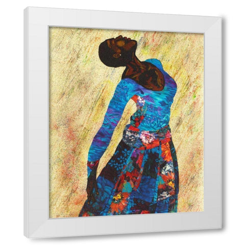 Woman Strong IV White Modern Wood Framed Art Print by Saunders, Alonzo