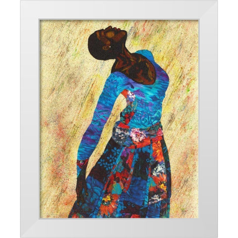 Woman Strong IV White Modern Wood Framed Art Print by Saunders, Alonzo