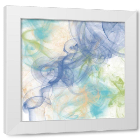 Tranquil Smoke I White Modern Wood Framed Art Print by Saunders, Alonzo
