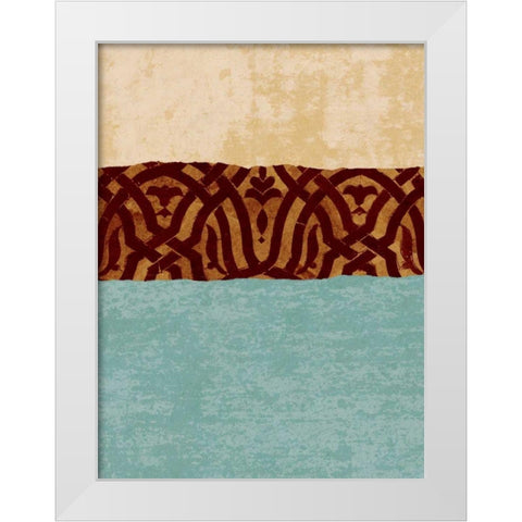 Revealed I White Modern Wood Framed Art Print by Saunders, Alonzo