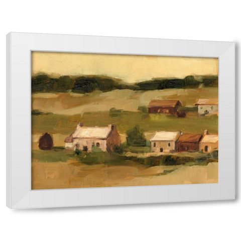 Hillside Sunset II White Modern Wood Framed Art Print by Harper, Ethan