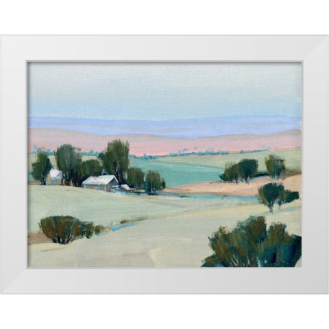 Rural Tranquility I White Modern Wood Framed Art Print by OToole, Tim