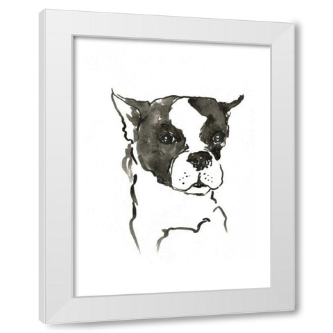 WAG: The Dog V White Modern Wood Framed Art Print by Binder, Vanessa
