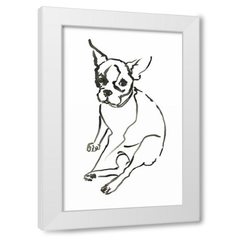 WAG: The Dog VI White Modern Wood Framed Art Print by Binder, Vanessa