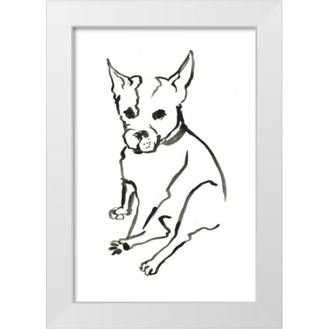 WAG: The Dog VIII White Modern Wood Framed Art Print by Binder, Vanessa