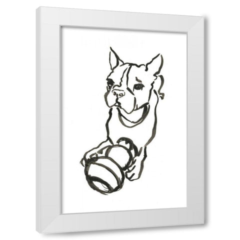 WAG: The Dog IX White Modern Wood Framed Art Print by Binder, Vanessa