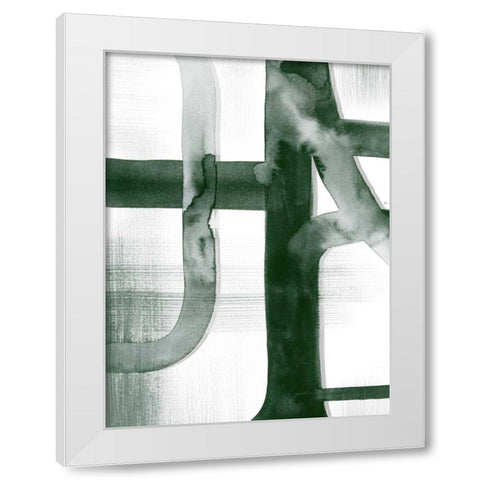 Watercolor Highways I White Modern Wood Framed Art Print by Popp, Grace