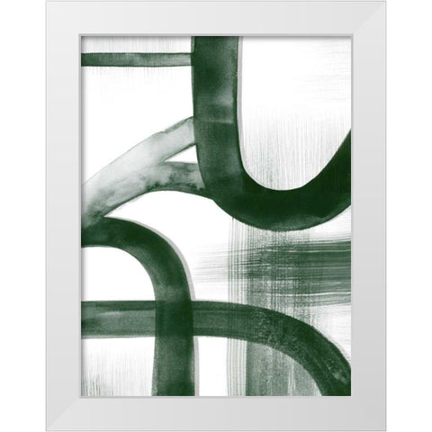 Watercolor Highways II White Modern Wood Framed Art Print by Popp, Grace