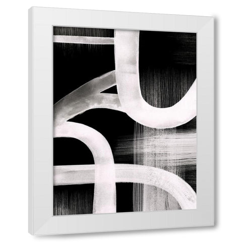 Watercolor Highways IV White Modern Wood Framed Art Print by Popp, Grace