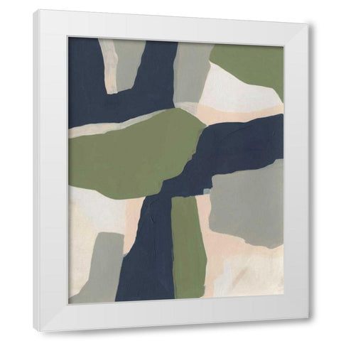 Delta I White Modern Wood Framed Art Print by Vess, June Erica