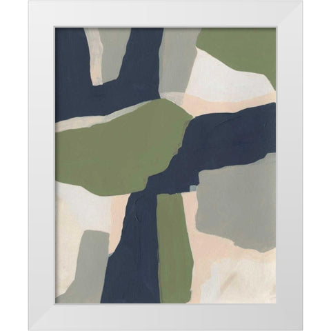 Delta I White Modern Wood Framed Art Print by Vess, June Erica