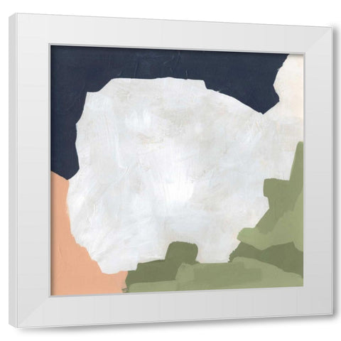 Tectonic Boundaries I White Modern Wood Framed Art Print by Vess, June Erica