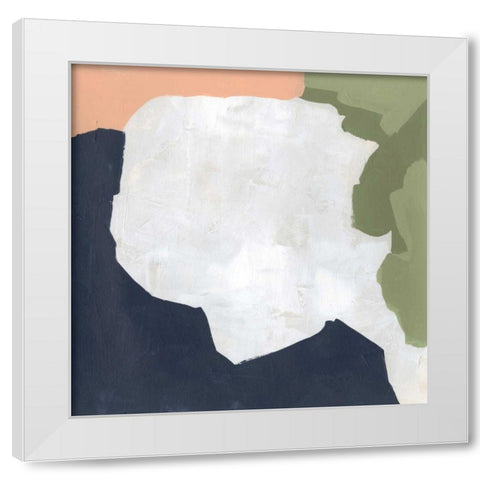 Tectonic Boundaries II White Modern Wood Framed Art Print by Vess, June Erica