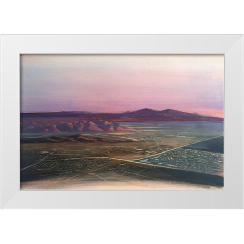 Breathtaking Valley White Modern Wood Framed Art Print by Dean, Bruce