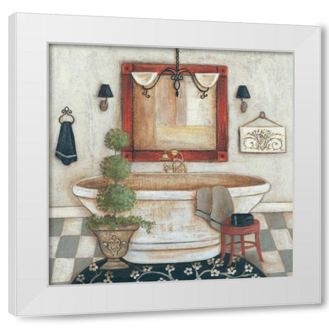 Casual Bath II White Modern Wood Framed Art Print by Rig, R.