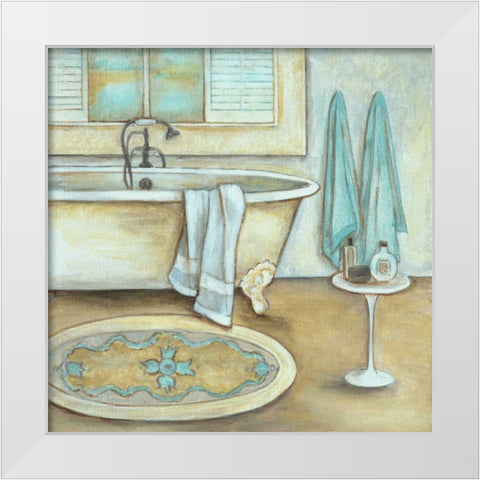 Soft Bath II White Modern Wood Framed Art Print by Rig, R.