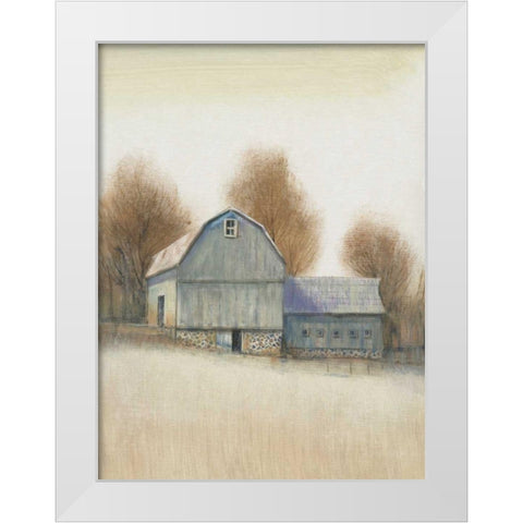 Barn Side I White Modern Wood Framed Art Print by OToole, Tim