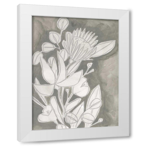 Spectral Blooms II White Modern Wood Framed Art Print by Vess, June Erica