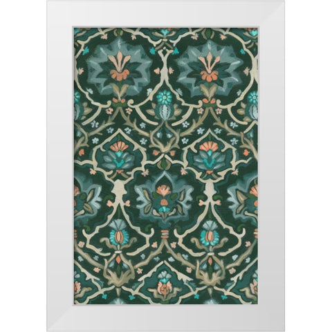 Verdant Tapestry IV White Modern Wood Framed Art Print by Vess, June Erica