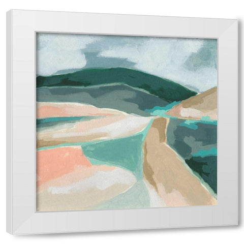 Marble Valley II White Modern Wood Framed Art Print by Vess, June Erica